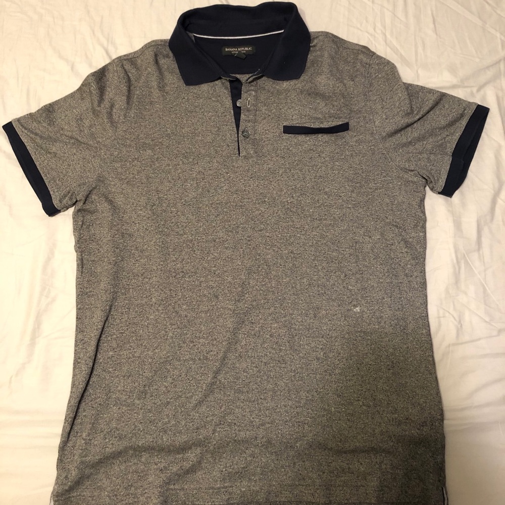 Men’s Large Grey Banana Republic Collared Shirt